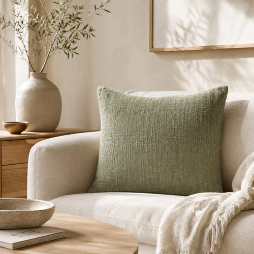 Originalhome Kussen gerecycled katoen groen - 60x60 cm