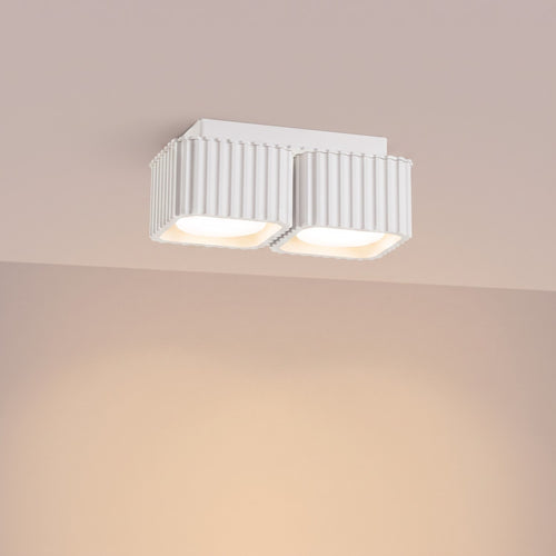 Sollux Lighting Plafondlamp RIFF 2 wit Gx53 - 20,5x10x8cm