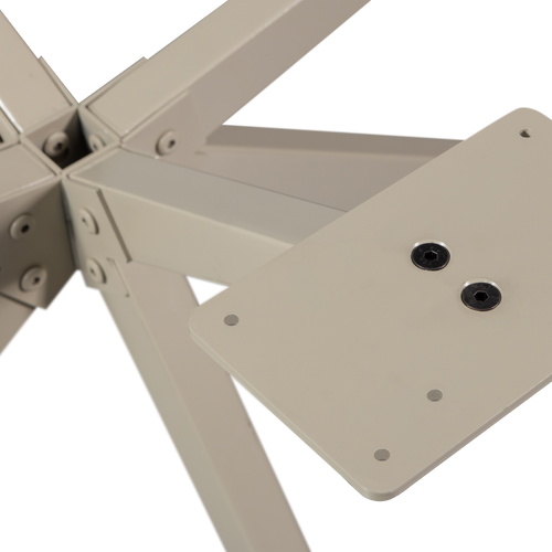 WOOOD kruispoot Holland - Metaal - Dakargrau - 72x80x80 - vtwonen shop