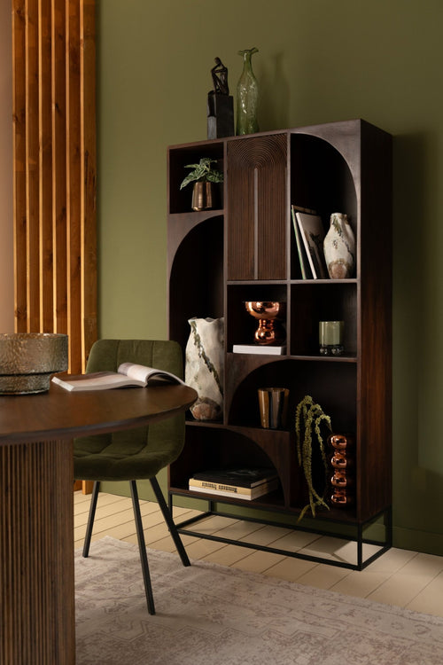 J-Line rek Mode - mango hout/mdf - bruin