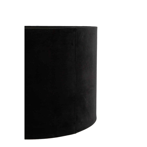 Light & Living lampenkap Velours - zwart - Ø40cm