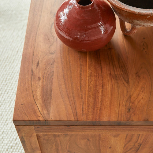 Tikamoon Massief acacia tv-meubel 150 cm - Donkerbruin