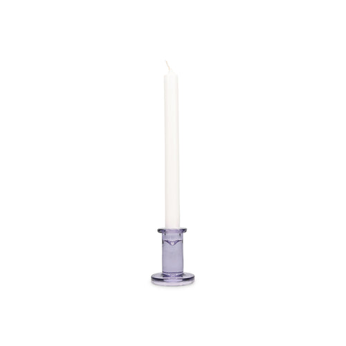 Ona - Kandelaar H8cm violet Mood - Set van 2
