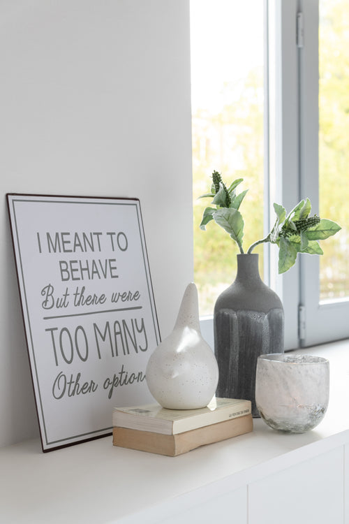 J-Line plakkaat Work Options Engels/Frans - metaal - wit/grijs - 2 stuks - vtwonen shop