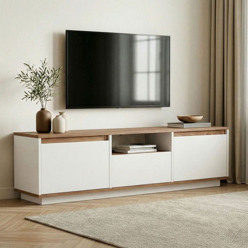 Calicosy - Tv-meubel LUME - Wit 160x30x42 cm