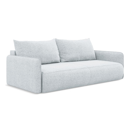 LaMiaSofa 3-zits slaapbank Palermo - chenille stof - lichtblauw - 216x105x86
