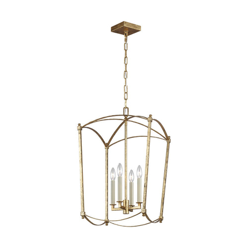 Elstead Feiss Thayer Lantaarns Hang Plafondlamp Antiek Goud