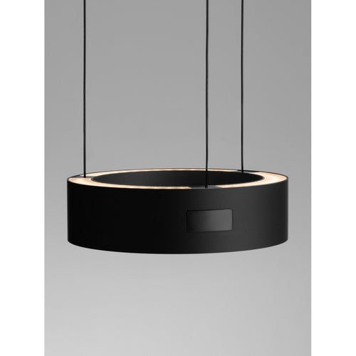 Nova Luce AFI Cilindrische hanglamp voor aan het plafond, zwart, sensor dimbaar, LED, 24W, 1712lm, 3000K