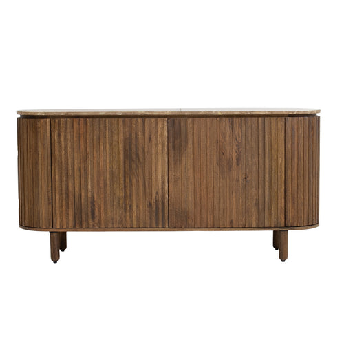 Giga Meubel Dressoir  - Mangohout/Travertin - Bruin - 175cm - vtwonen shop