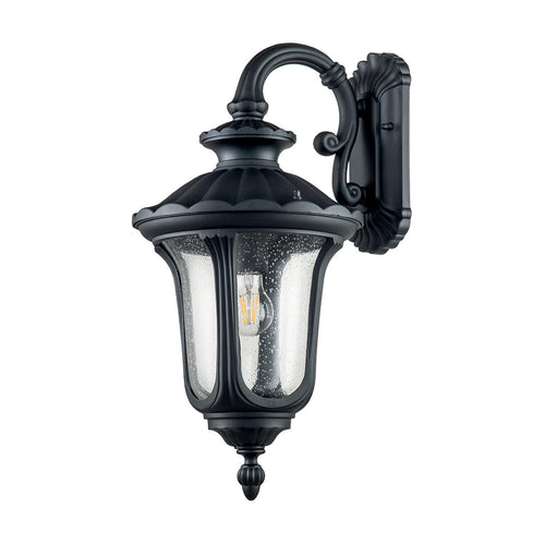 Elstead Chicago Outdoor Wandlantaarn Getextureerd Zwart, IP44