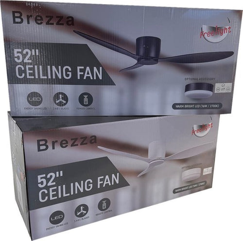 Freelight plafondventilator Brezza - 1 lichts - 132  x 22   cm - wit