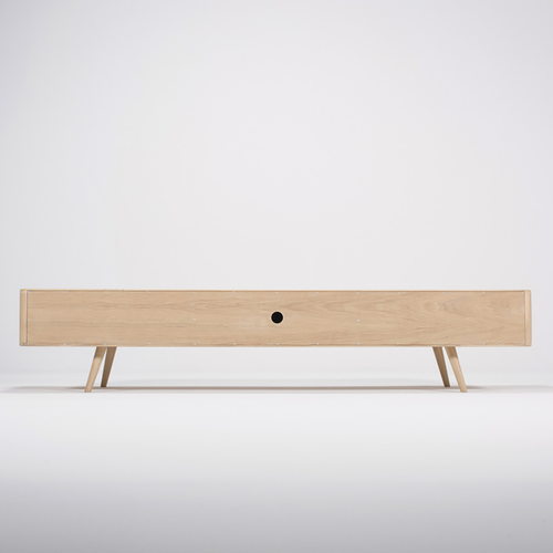 Gazzda Ena Lowboard TV meubel - Whitewash - 225 cm - vtwonen shop