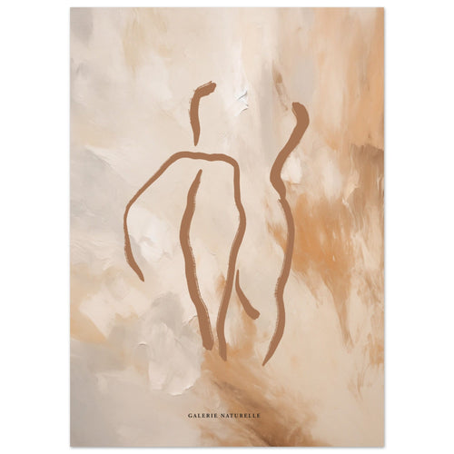 Artfulprints  Abstract - Golden touch 3   poster 50x70 cm