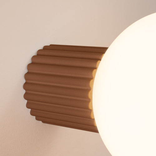 Sollux Lighting Wandlamp HALO mokka IP44 - 12x17x12cm