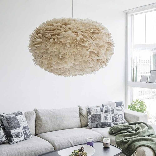 Umage Eos Large hanglamp light brown - met koordset wit - Ø 65 cm - vtwonen shop