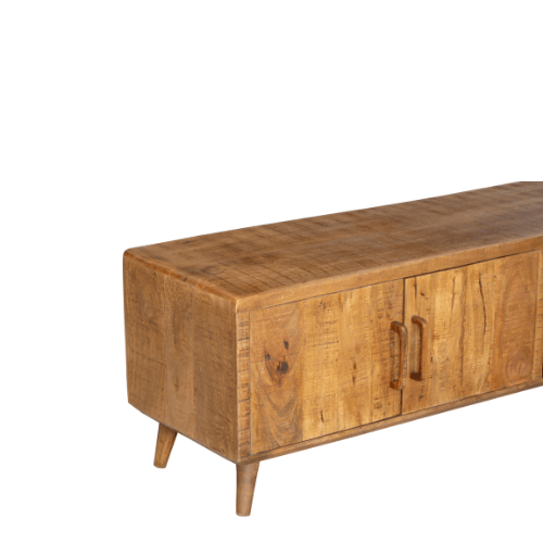 StarFurn Tv-Meubel Omaha - Naturel Mangohout - 240x45x50cm