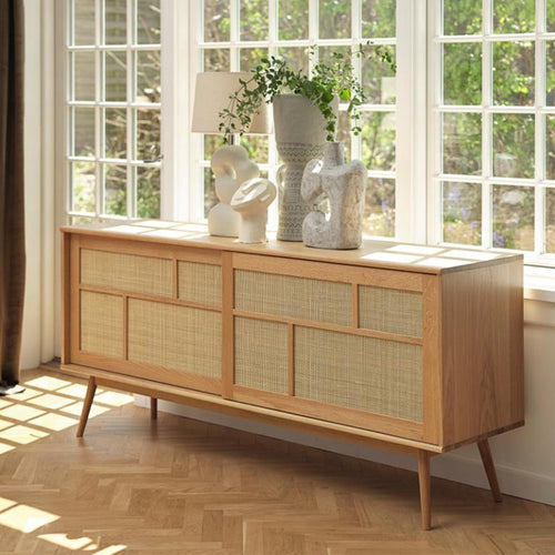 Olivine Boas houten sideboard naturel - 180 x 45 cm - vtwonen shop