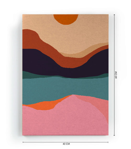 Canvas 60x40 Middernacht Zonsondergang - vtwonen shop