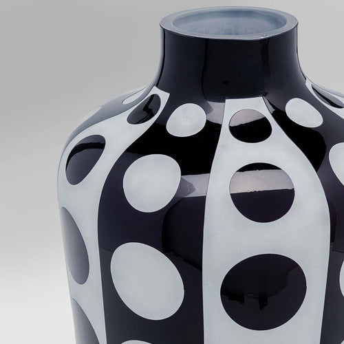 Kare Design Vaas Brillar zwart en wit 45cm