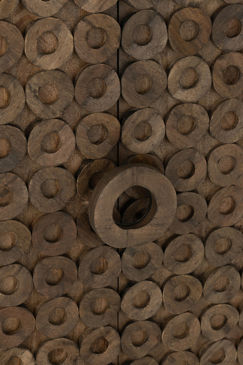 J-Line kast 2 Deuren - mangohout - bruin - vtwonen shop