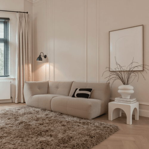 Interieur05 vloerkleed Pilo - hoogpolig - taupe - 160 x 230 cm