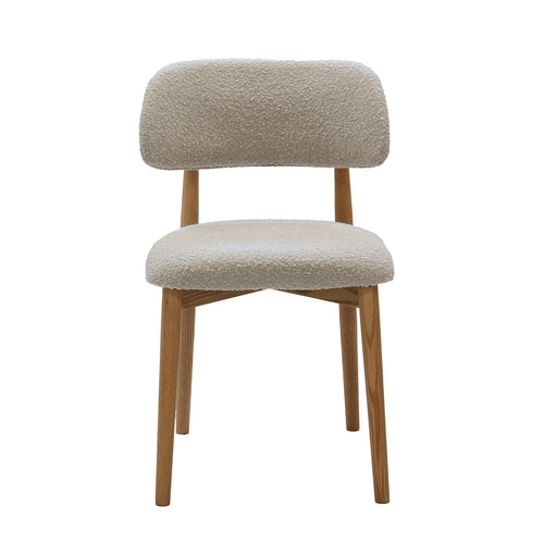 Giga Meubel Eetkamerstoel Lexi - Eikenhout/Polyester - Taupe - Set van 2 - vtwonen shop