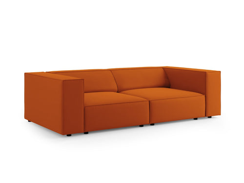Cosmopolitan Design Bank Arendal 3-zits, flueel, terracotta - 102x204x70cm