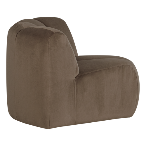 WOOOD hoekelement Mojo - Velvet - Taupe - 74x110x110