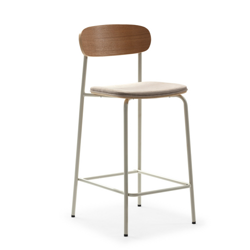 Calicosy - ADRIANA Set van 2 krukken - Grijs - 48x42x66 cm