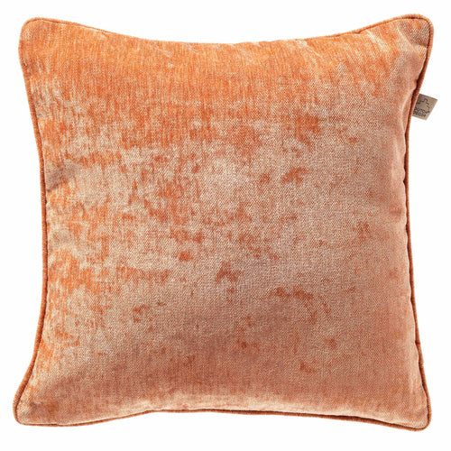 LEWY - sierkussen 60x60 cm - glansvelours - Brandied Melon - oranje