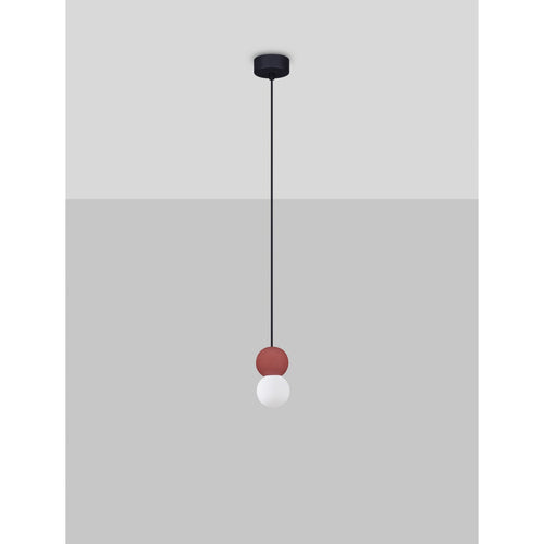 Nova Luce ZERO Slanke hanglamp met rode LED G9 1x5W