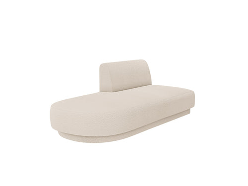 Micadoni Module Miley 2-zits, boucle beige - 90x158x70cm