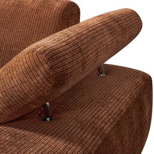 WOOOD chaise longue element rechts Mojo - Ribstof - Roest Bruin - vtwonen shop