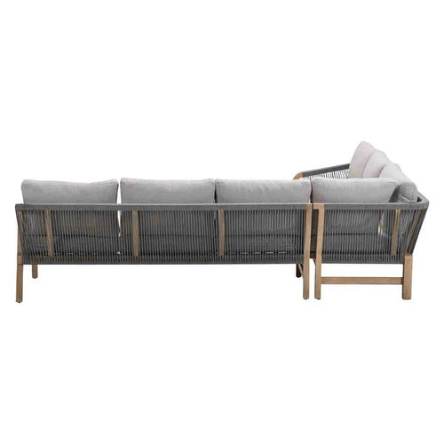 Garden Impressions lounge dining set Alora grey sand - 2-delig links