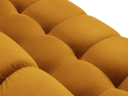 Cosmopolitan Design linker hoekbank Bali 5-zits, flueel, geel - 185x293x75cm