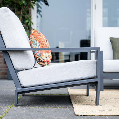 Garden Impressions loungestoel Coba donker grijs - valley sand