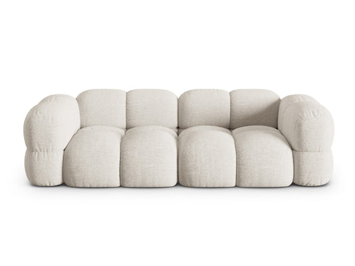 Cosmopolitan Design Bank Loretto 4-zits, structurele stof beige - 100x250x68cm