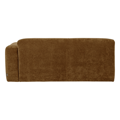 WOOOD 2-zits bank arm rechts Mojo Base - Rib - Honinggeel - 74x185x97