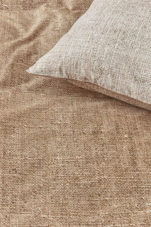 Riviera Maison dekbedovertrek Coughton Court - 140x200/220 cm - donker zand