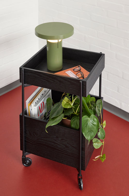 Hübsch trolley Fresh - essenhout/mdf - 42x40xh70cm