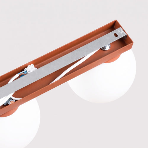 Sollux Lighting Plafondlamp YOLI 2 rode oker - 34,5x12x14,5cm