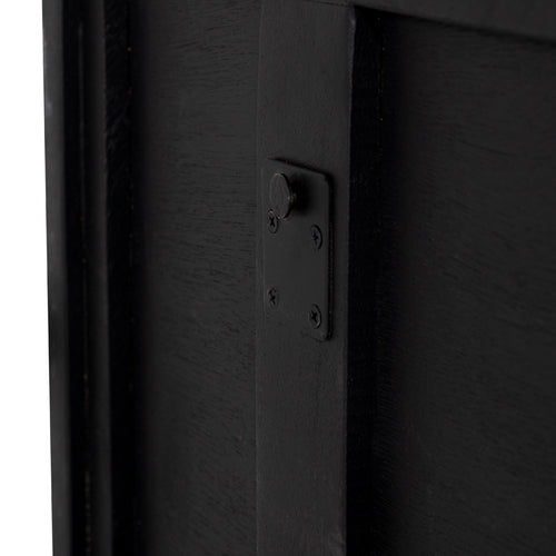 Giga Meubel Tv-meubel Zen - Zwart Mangohout IJzer - 160x30x40cm