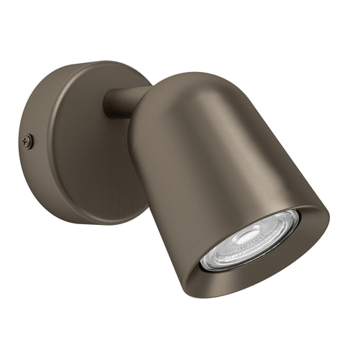 EGLO spot Camaldoli - gu10 - 8.5 cm - donker brons