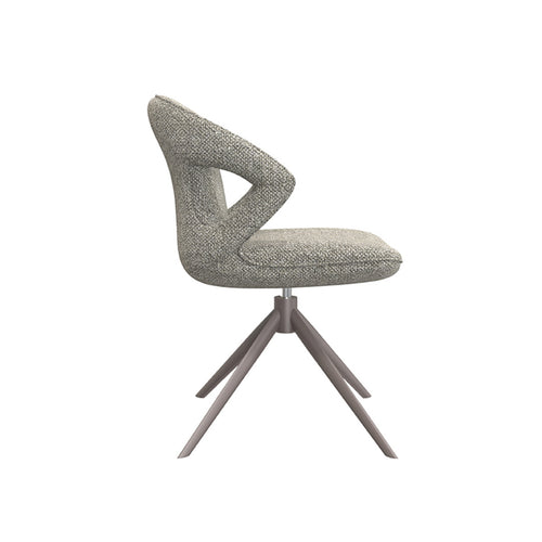 LABEL51 Eetkamerstoel Zurich - Grijs/Brons - Draaibaar - vtwonen shop