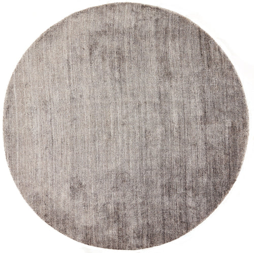 Vloerkleed MOMO Rugs Plain Dust Round Steel 250 cm rond - vtwonen shop