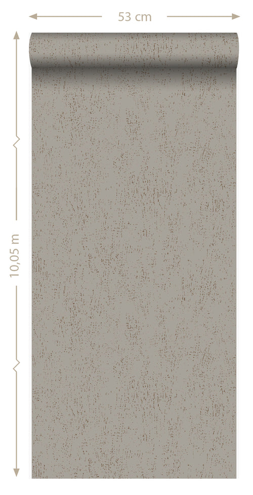 Origin Wallcoverings behang metaal-look taupe - 53 cm x 10,05 m - 347614 - vtwonen shop