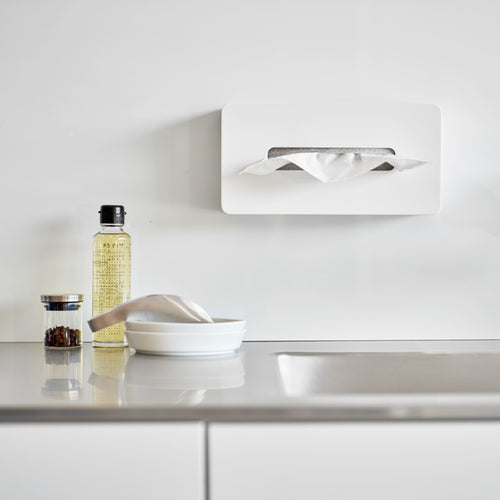 Yamazaki Zelfklevende Tissuebox - Tower - Wit - vtwonen shop