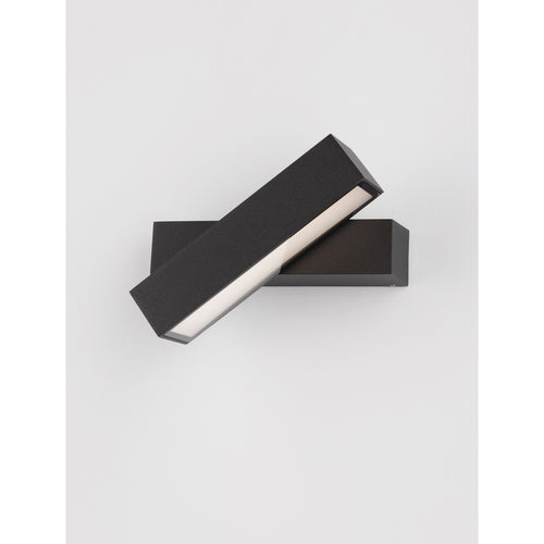 Merano Brownsville Outdoor Down Wandlamp Antraciet Aluminium, Helder Glas LED 10W 284Lm 3000K IP65