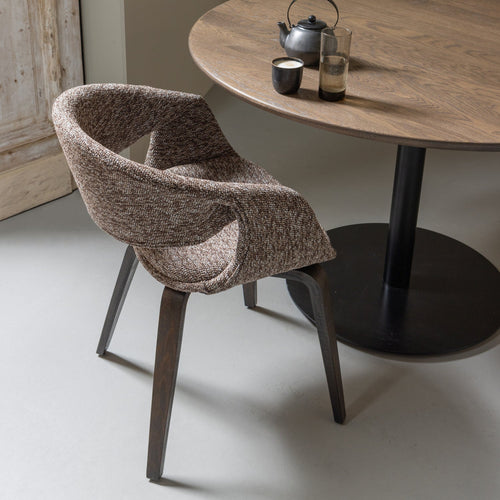 WOOOD eetkamerstoelen Yossi Houten Bruine Poot - Bruin - Set van 6 - vtwonen shop