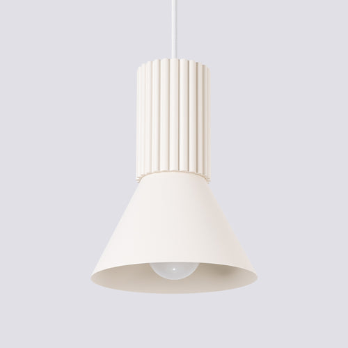 Sollux Lighting Hanglamp ESTRIA 1 beige - 14x14x120cm